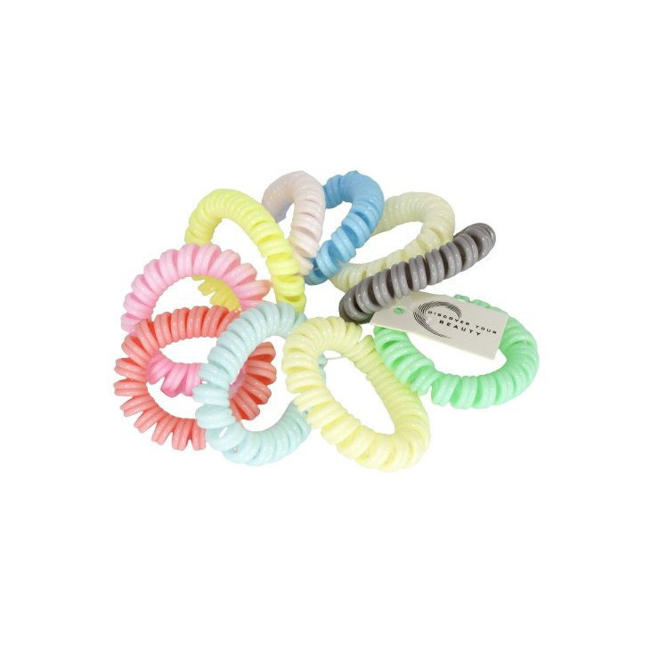Дитяча резинка-пружинка для волосся 0308-871 різнокольоровий, набір 10 шт Вінниця - фото 1