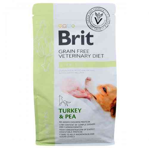 Корм сухой Brit Grain VetDiet Dog Diabetes для собак с сахарным диабетом с индейкой и горохом 2 кг Киев