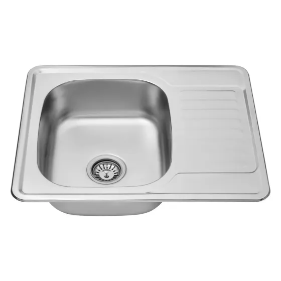 Кухонная мойка с нержавеющей стали Kroner KRP Satin - 63х50 (0.8 мм) Киев