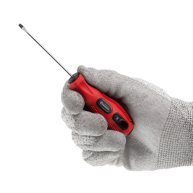 Отвертка шлицевая, SL3×75 мм, Cr-V INTERTOOL VT-3101 Киев - изображение 4