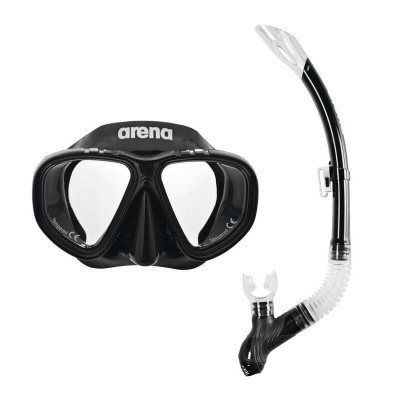Набір для плавання Arena Premium Snorkeling Set JR 002019-505 маска і трубка чорний Діт OSFM (3468336174371) Вінниця - фото 1