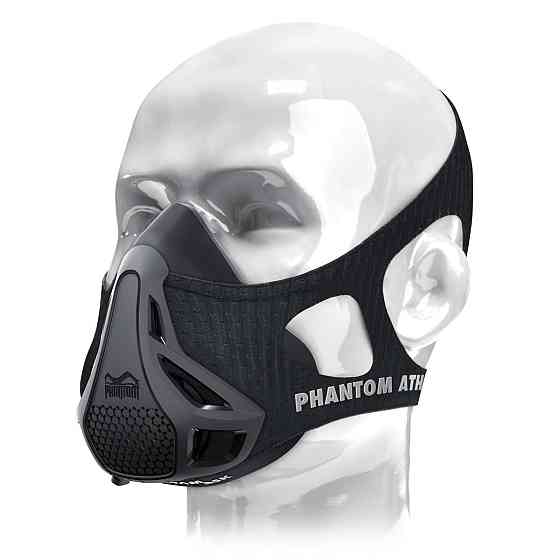 Маска для тренування дихання Phantom Training Mask Black S Каменское