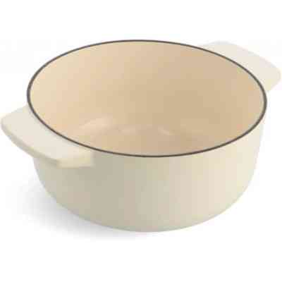 Кастрюля KitchenAid чавунна з кришкою 3,3 л Мигдалевий крем (CC006056-001) Винница