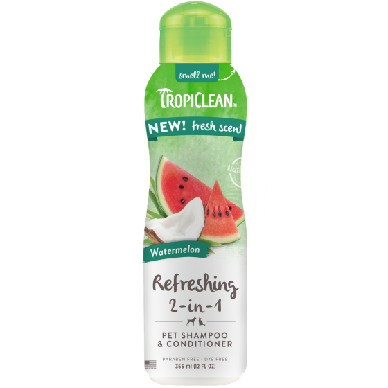 Шампунь-кондиціонер для собак та котів TropiClean Refreshing 2в1 "Кавун" освіжаючий, 355 мл Вінниця