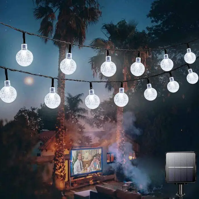 Гірлянда Кульки 100 LED Біла 10м, вулична гірлянда як кульки, світлодіодні гірлянди 100 куль Київ - фото 7
