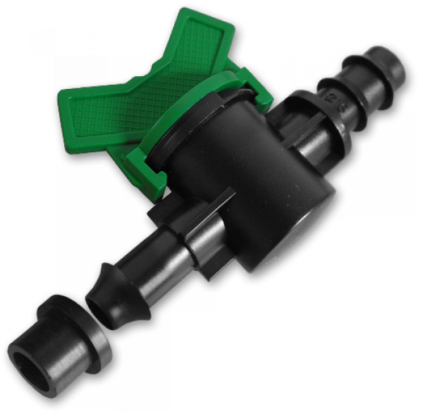 Старт-конектор з мінікраном, з прокладкою / штуцер для трубки 16мм, DSWZ13-16L Київ - фото 1