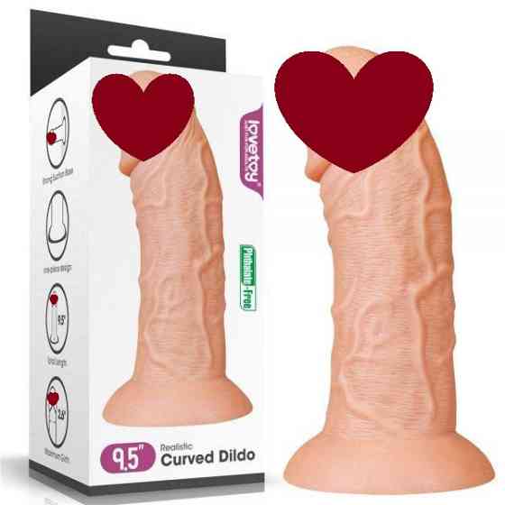 Фаллоимитатор 9.5'' King-sized Dildo, Flesh Sex Aura Киев