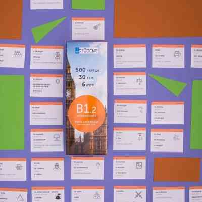 Обучающий набор English Student Карточки для изучения английского языка Student Intermediate B1.1, украинский (39122592) Винница