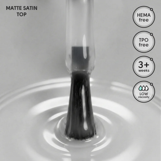 Матовый топ для гель-лака Matte Satin Top Shelly 12 мл Киев