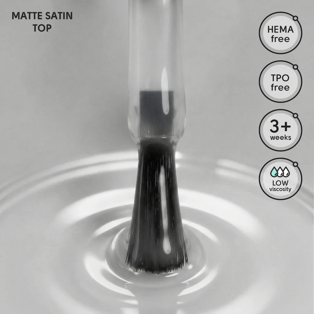 Матовый топ для гель-лака Matte Satin Top Shelly 12 мл Киев - изображение 4