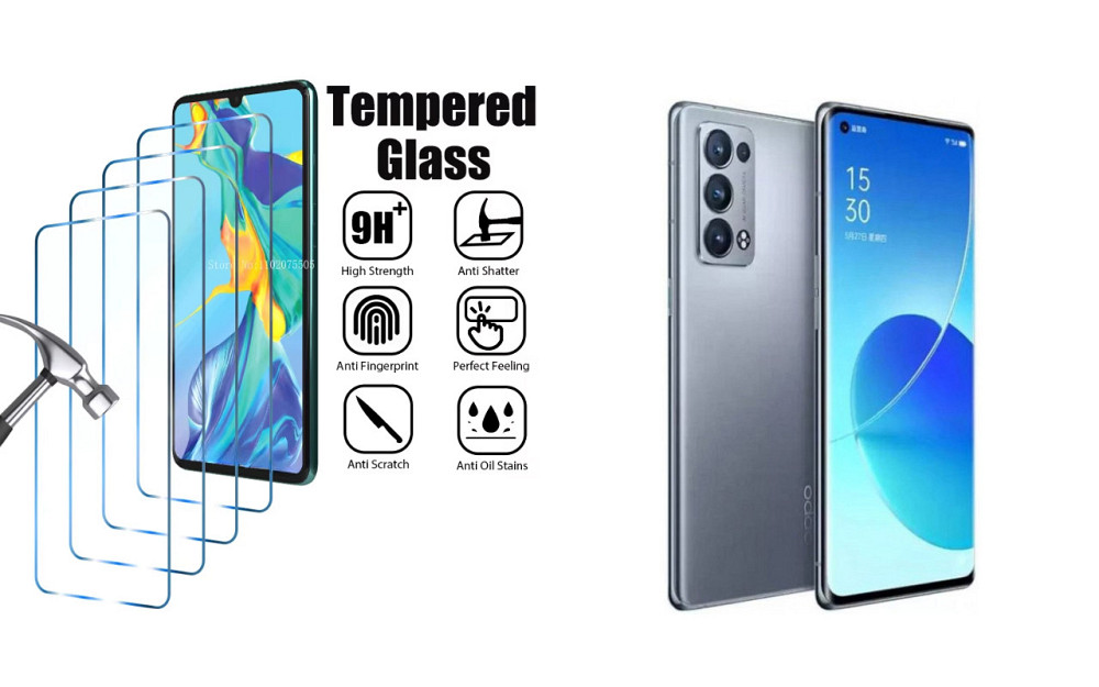 Защитное стекло ArmorGlass для Oppo Reno6 Pro 5G – устойчивое к царапинам и ударам Киев - изображение 1