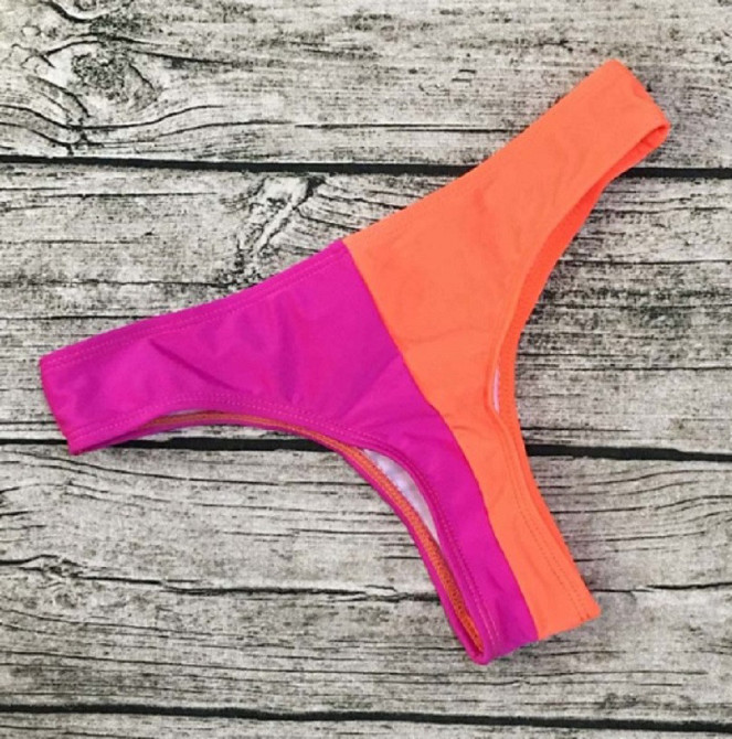 Плавки купальные женские оранжево-розовый Киев - изображение 2