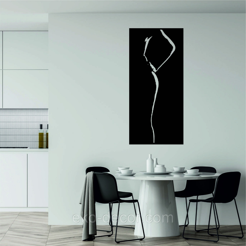 Декоративное настенное Панно «Женский Образ», Декор на стену 70*32 см, Черный Киев - изображение 5