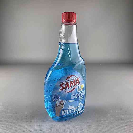 Моющее средство для стекла и зеркал  САМА морозная свежесть 500г (запаска) (1 шт) Харьков