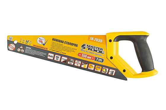 MASTERTOOL Ножівка столярна MASTERTOOL 7TPI MAX CUT 350 мм загартований зуб 3-D заточування пол Коломыя