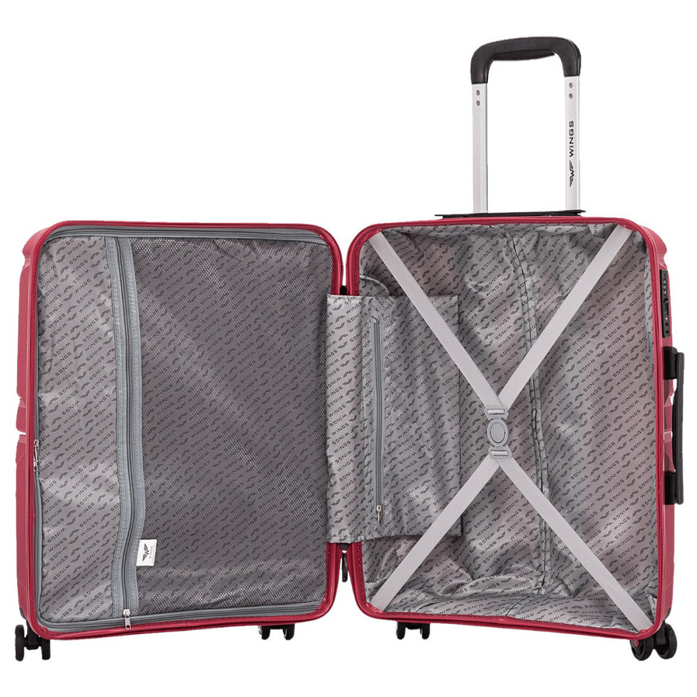 Валіза поліпропіленова WINGS PHX01 мала 55 см червона Київ - фото 10