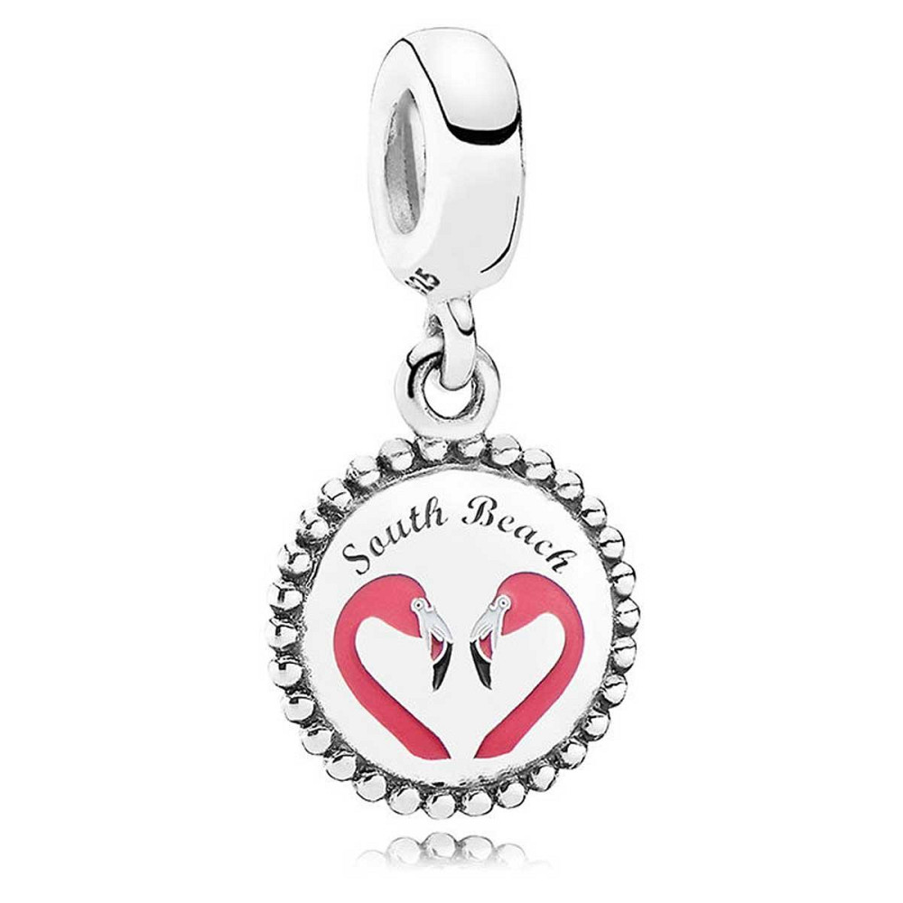 Срібна намистина-підвіска Пандора  "Фламінго південного пляжу" ENG791169_16 MasterSem Київ - фото 1