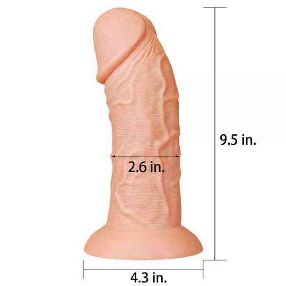 Фаллоимитатор 9.5'' King-sized Dildo, Flesh Sex Aura Киев