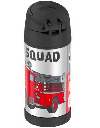 Дитячий Термос (Термофляга) із трубочкою для напоїв 355 мл Thermos "FUNTAINER" (12001F) Нержавіюча с Нововолинськ - фото 3