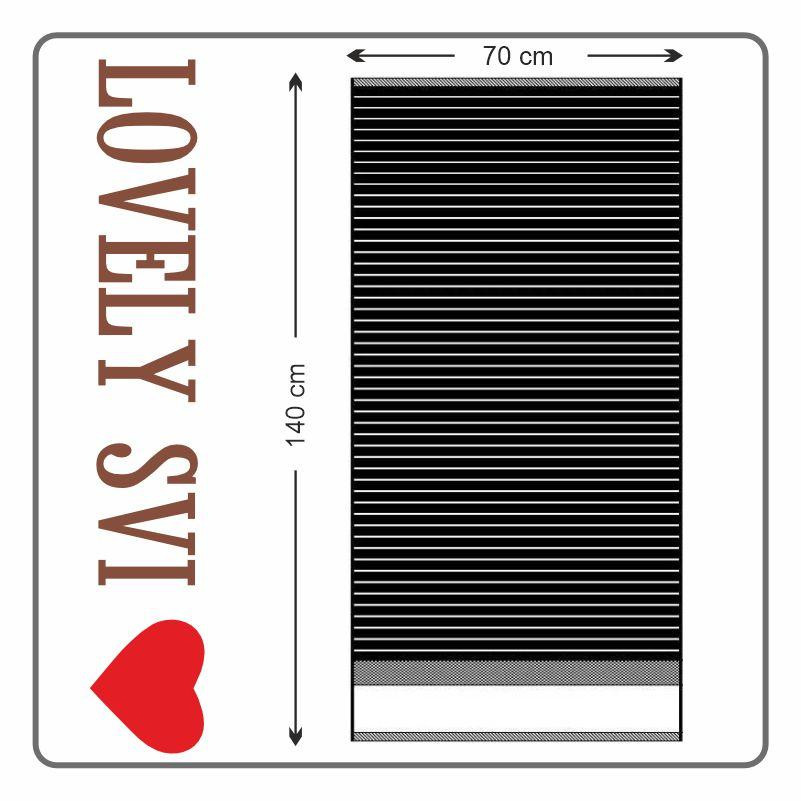 Полотенце банное Lovely Svi хлопок жаккардовое в подарочном пакете - 70 х 140 см Oxford Stripe Синий Киев - изображение 5