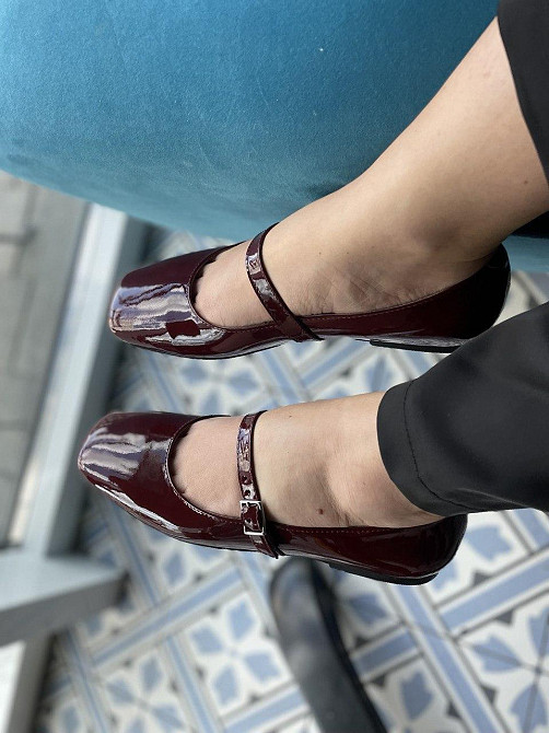 Балетки жіночі SEE SEVEN бордові шкіра лакована 37-41р. (5477) Коломия - фото 7