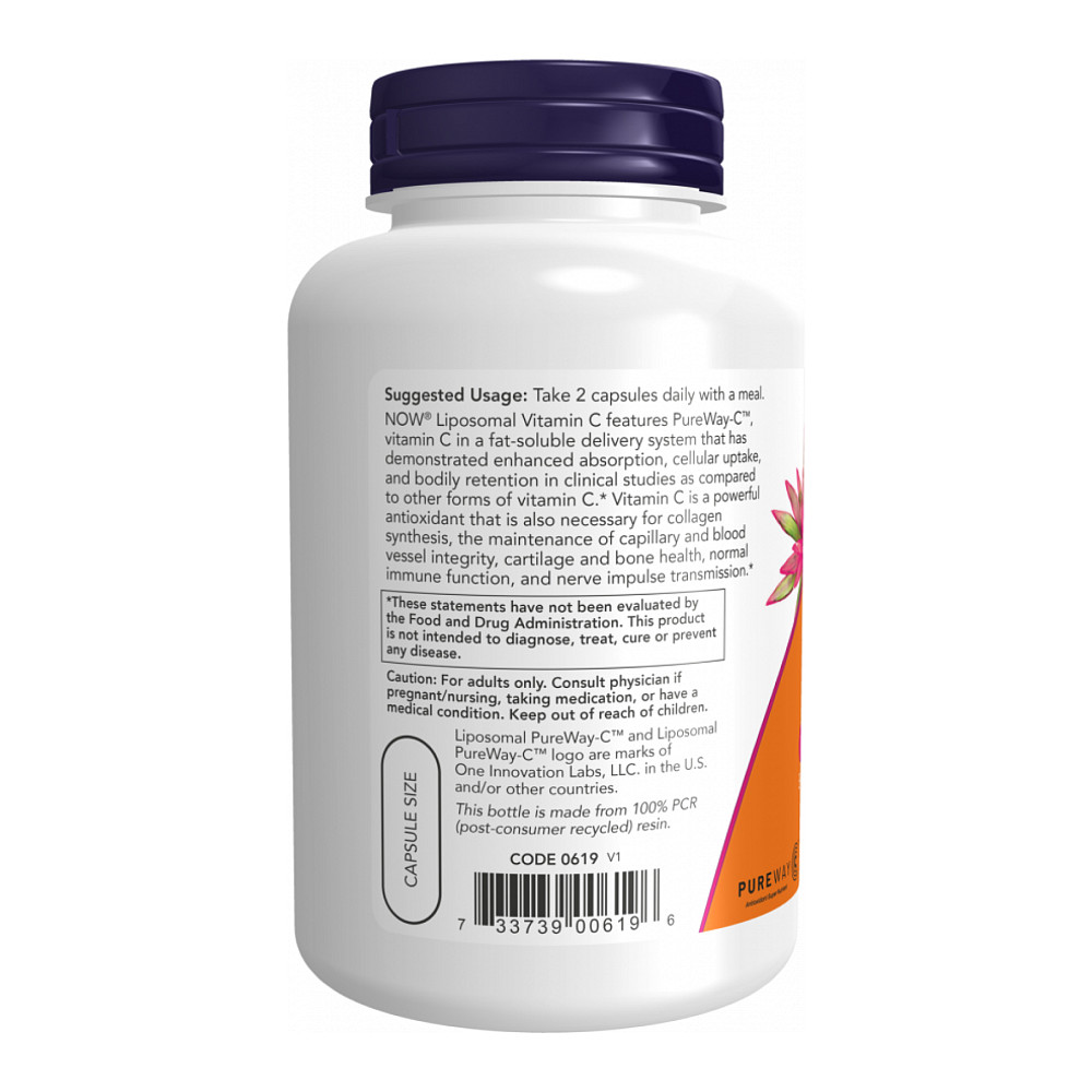 Витамин С Now Foods Liposomal Vitamin C 120 капсул Луцк - изображение 3