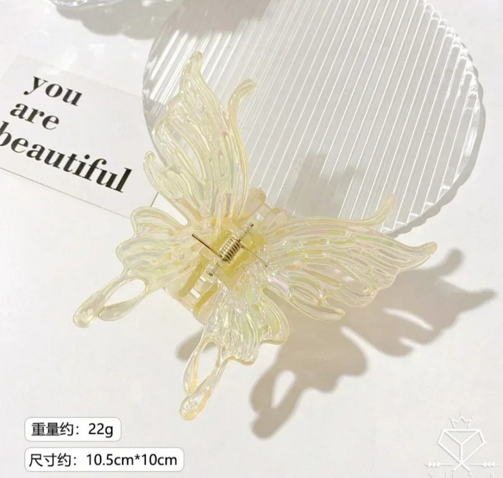 Заколка-крабік метелик велика Сміла - фото 2