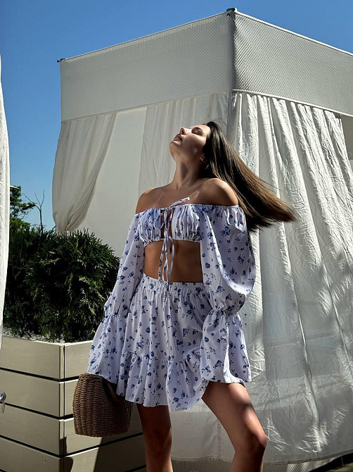 Женский стильный войлочный летний костюм софт Одесса - изображение 7