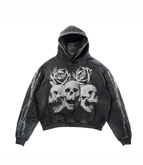 Худі, сіра толстовка для підлітка хлопчика 2765723032 розмір 180 см Дніпро - фото 1