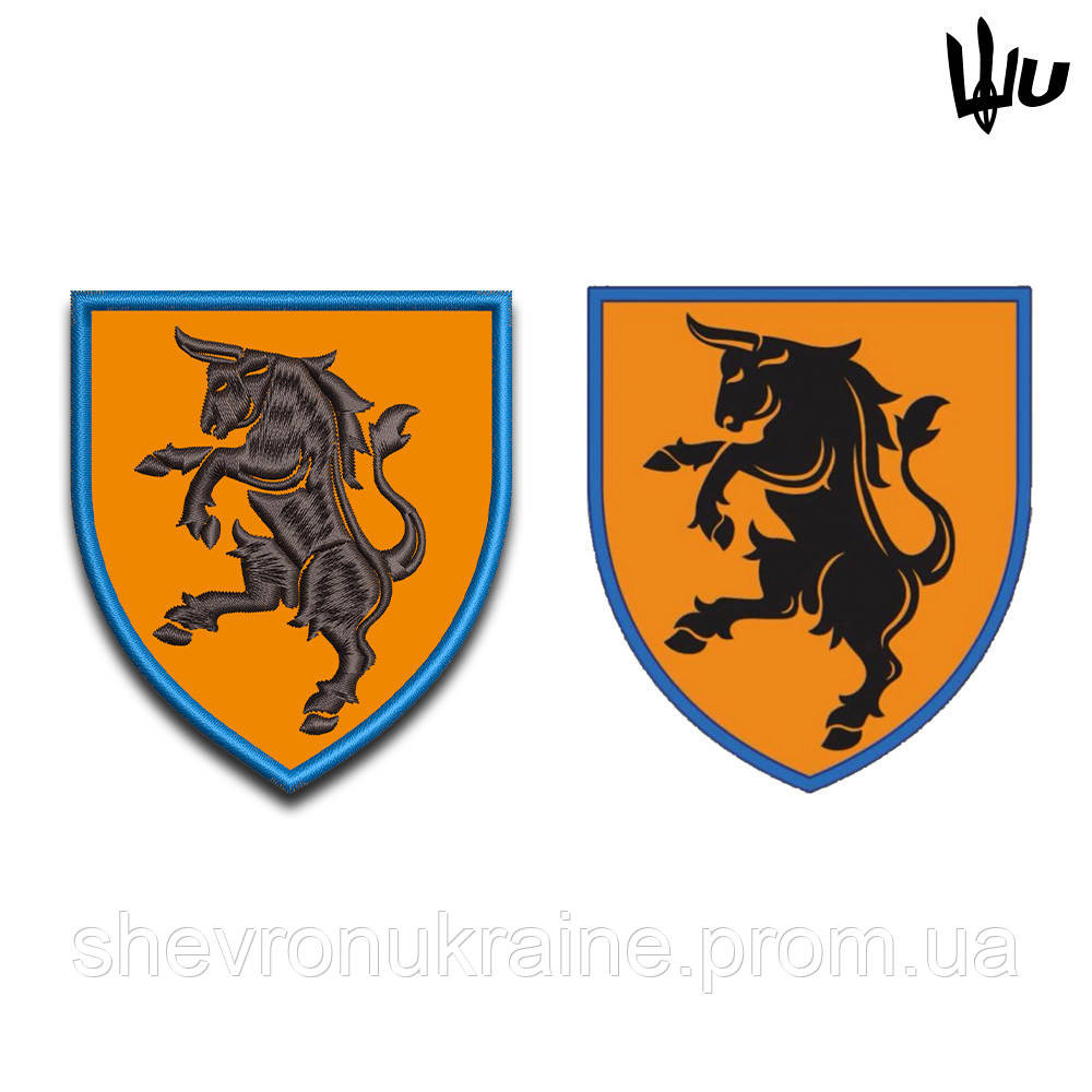 Шеврон под заказ 43 ОМБр (Срок изготовки 3-5 дней. На липучке) Размер 8x7см Киев - изображение 3