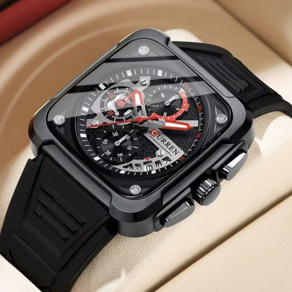 Мужские наручные часы Curren Active (Черные) Винница - изображение 3