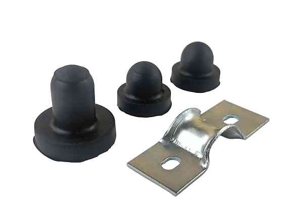 Ремкомплект радіатора 2108, 2109, 2109 (2 нижні подушки, 1 верхня завзята, скоба метал) кріплення Мукачево