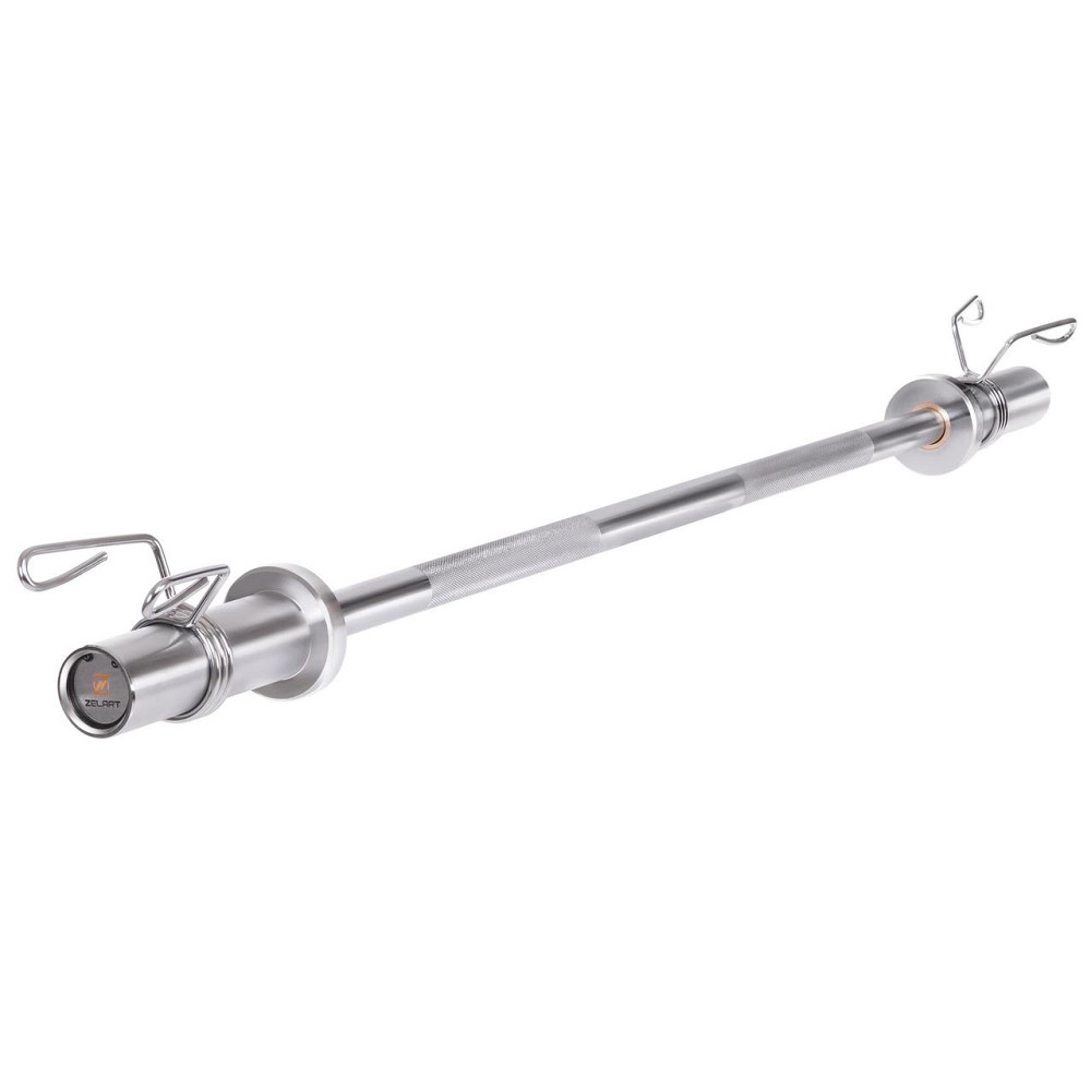 Гриф олимпийский Zelart 1.2 м с диаметром 50 мм хват 28 мм Киев - изображение 1