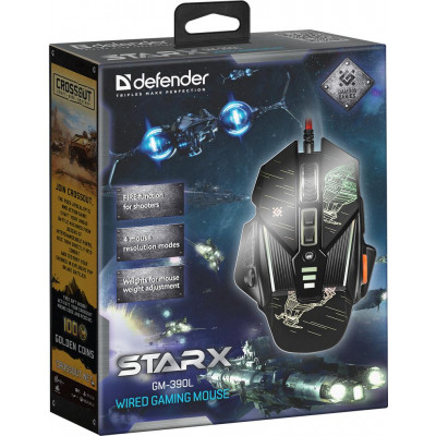 Мишка Defender sTarx GM-390L Black (52390) Вінниця - фото 6