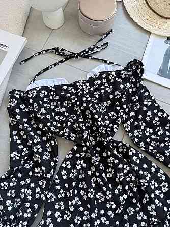 Женское стильное мини-платье  штапель, софт Одесса