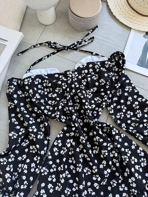 Жіноча стильна романтична міні сукня  штапель, софт Одеса - фото 5