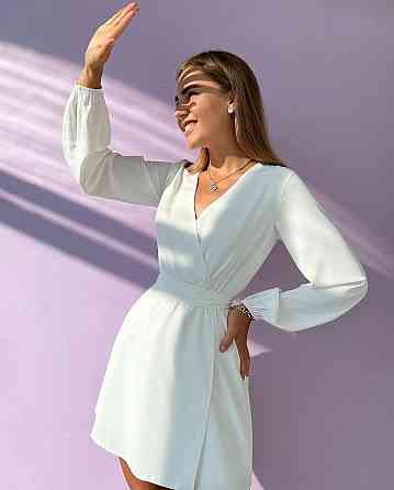 Женское стильное романтичное летнее платье софт Молочный Одесса