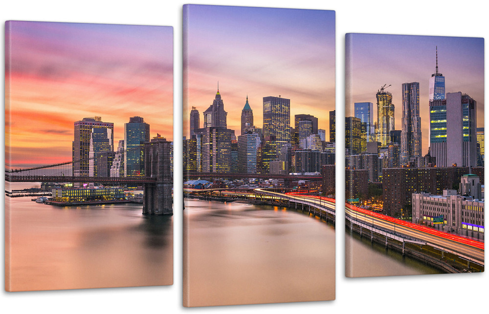 Модульная картина Город Art-33_3 70x130 см Киев - изображение 1