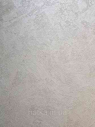 Обои виниловые на флизелине AS creation Perfect 1.06Х10 под штукатурку структурные серые металлик с глянцем Киев