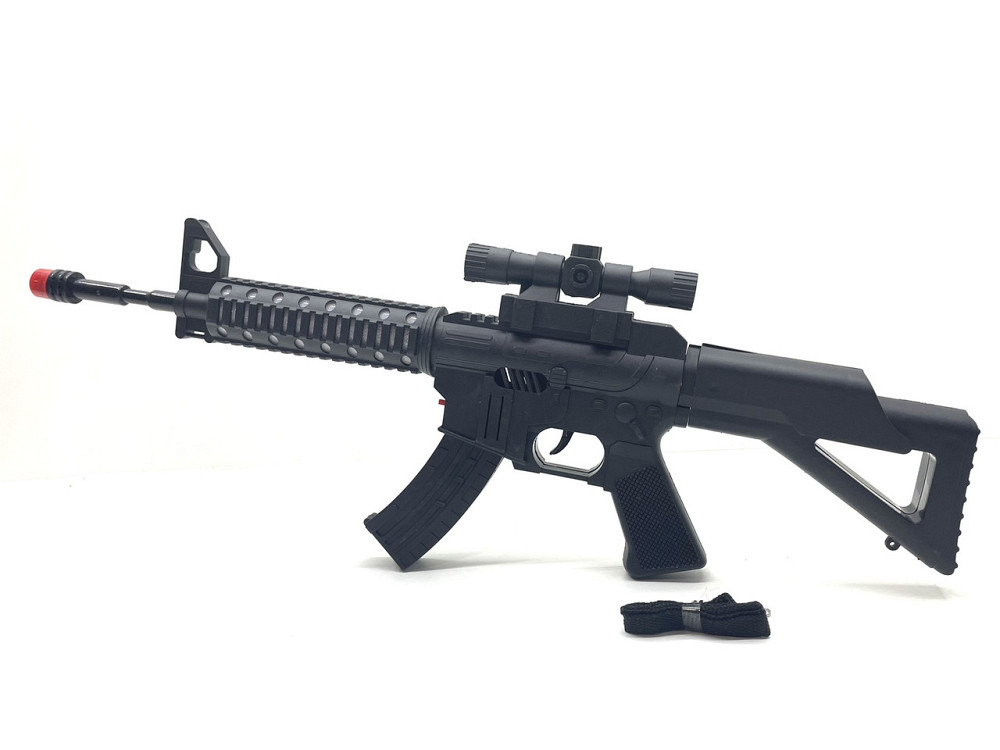 Автомат із оптичним прицілом звук підсвічування 55см Чорний (HT-7) Чернігів - фото 1