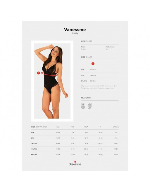 Боді Obsessive Vanessme body S/M Sex Aura Київ - фото 7