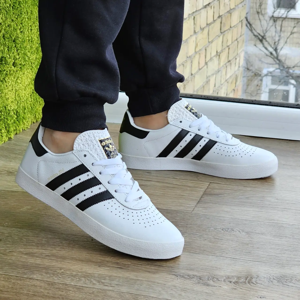 Кросівки Adidas 350 Чоловічі Superstar Білі Адідас Суперстар Шкіряні (розміри: 41,42,43,44,45) Відео Огляд Дніпро - фото 2