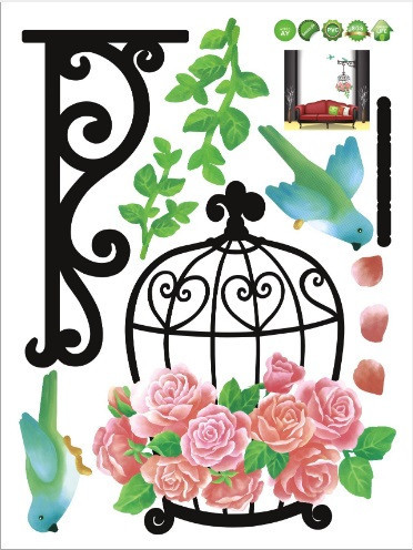 Декоративна наклейка на стіну птахів. Київ - фото 3