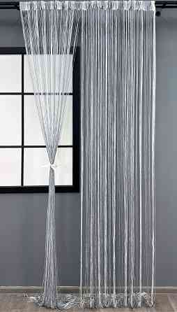 Шторы-нити с люрексом Белый с серым 300х300см 1 шт (61-106) Киев
