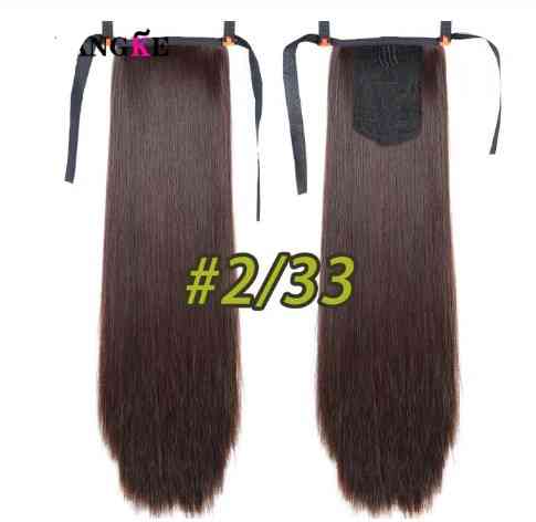 Штучний каштановий хвіст - довжина хвоста 55см, синтетичний волосся Київ