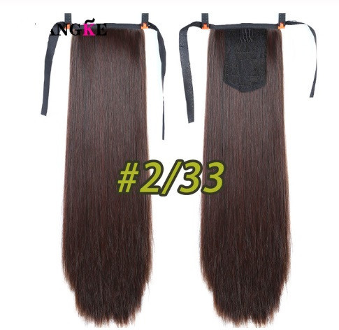 Искусственный каштановый хвост - длина хвоста 55см, синтетический волос Киев - изображение 3