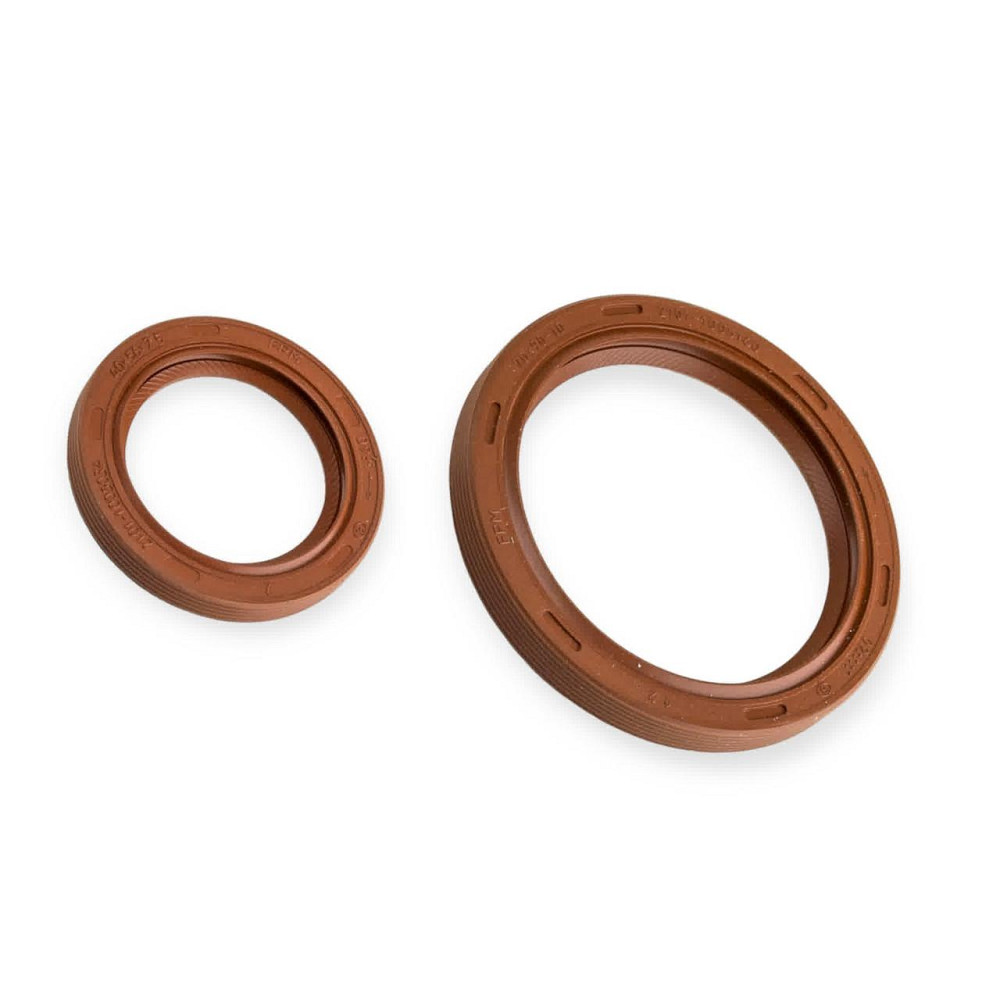 Сальник вала 01 Кременчуг к-т FPM обрезиненый красный КРТ коленчатого Мукачево - изображение 1