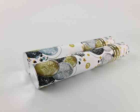 Хлопушка пневматическая шарики Happy Birthday, длина 30 см 4830-09 (1 пачка) Харьков