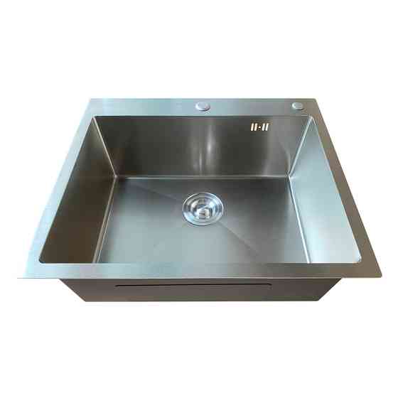 Кухонна мийка Mixxus MH6050 Micro Decor SS Color із нержавіючої сталі (3.0/0.8) колір нержавійка MI8220 Харків