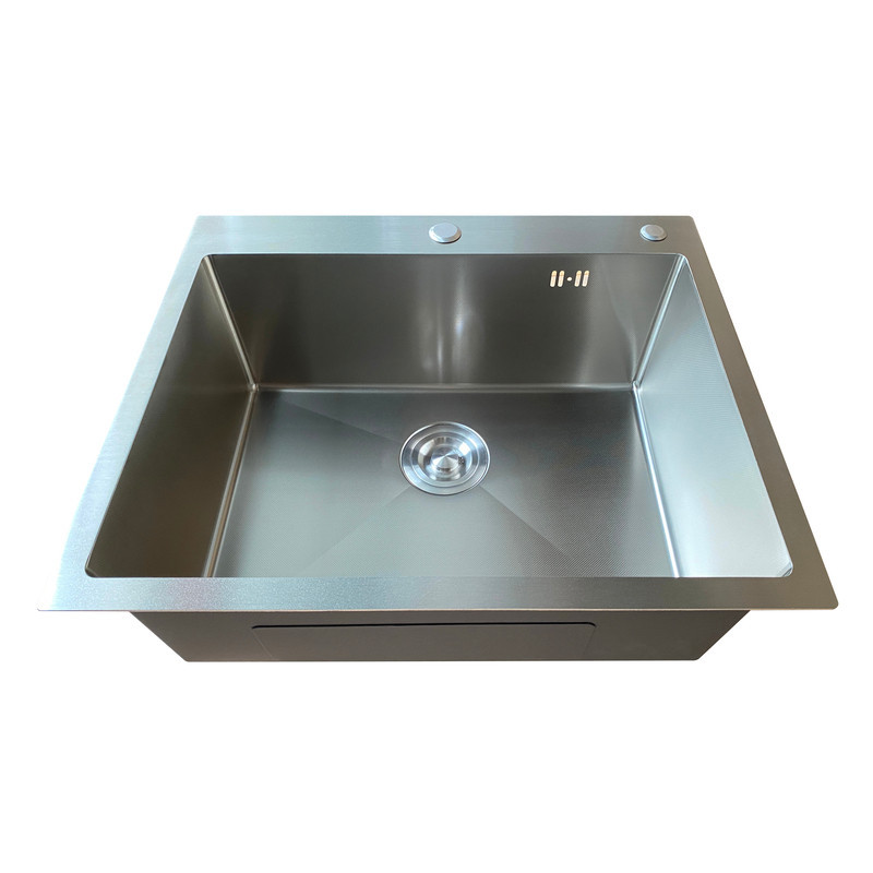 Кухонна мийка Mixxus MH6050 Micro Decor SS Color із нержавіючої сталі (3.0/0.8) колір нержавійка MI8220 Харків - фото 4